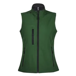 Womens/ladies Rallye Soft Shell Bodywarmer Jacket (Bottle Green) - Size Small
