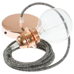 Cables Lampe Suspendue Pendel Pour Abat-jour Rs81 Diy 1 M Black Glittering / Copper One Size