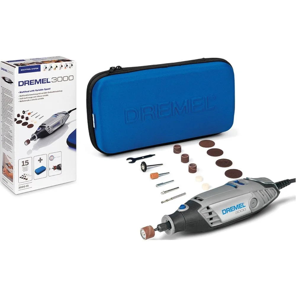 Mini Herramienta Eléctrica 3000 130 W + 15 Accesorios - Dremel - FashionsVida