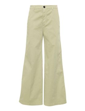 Pantaloni a gamba larga in cotone
