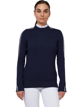 Pullover Striped Neck, navy s - Callaway - FashionsVida