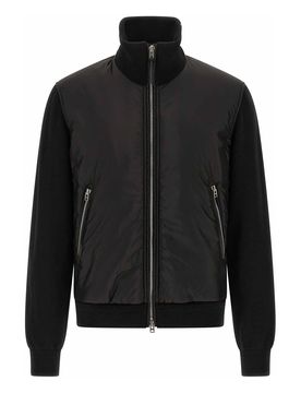 Giubbotto bomber in lana merino