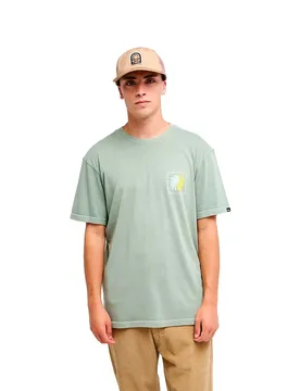 Maglietta A Maniche Corte Vibes Iceberg Green 2XL - Quiksilver - FashionsVida
