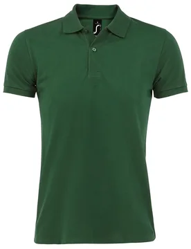 Mens Perfect Pique Short Sleeve Polo Shirt (Bottle Green) Cotton - Size 2xl - SOLS - FashionsVida