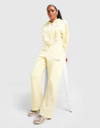 Womens Joggers Wide Leg Ribbed - Giallo, giallo giallo Donna taglia XL