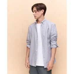 Camisa manga larga para hombre oxford rayas