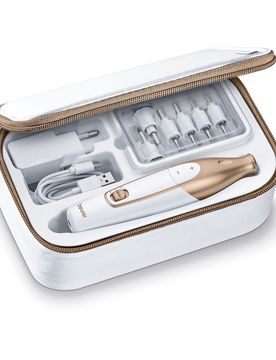 Maniküre- /Pediküre-Set "MP64" weiss gold