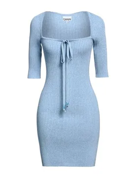 Mini-Kleid Damen Himmelblau L,M,XL Damen - Ganni - FashionsVida