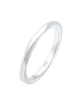 ELLI Anillo 'Twisted' plata
