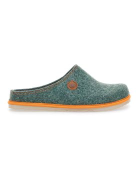 Pantofole verdi con bordo arancione 39 CS 35