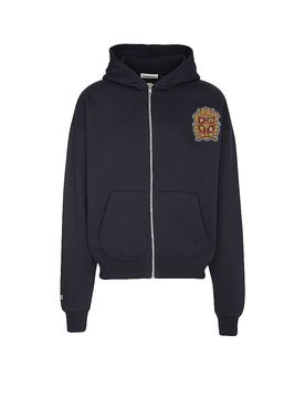 Sweatjacke EMBLEM PATCH dunkelblau XL herren
