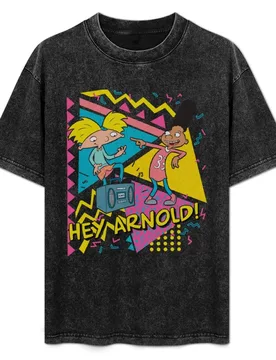 Hey Arnold! Gerald Best Friends Boombox T-Shirt Classic Basic Casual T-Shirt - Aliexpress - FashionsVida