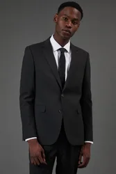 Men's Charcoal Slim Fit Essential Suit Jacket Size: 40S - Charcoal - Size: 40S