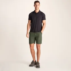 Amble Mens Lightweight Ripstop Performance Shorts - Khaki - Green Nylon - Size 36 (Waist)