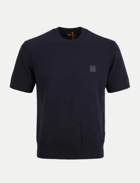 Orange Strick T-Shirt Kanacho Blau L - BOSS - FashionsVida
