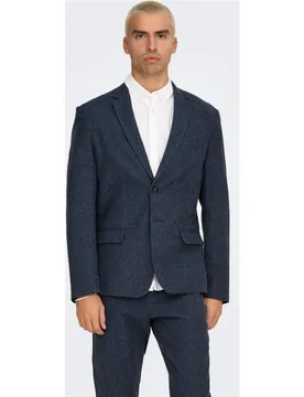 Only & Sons - Chaqueta blazer de hombre slim fit. Compuesto de algodón y lino - Only & Sons - FashionsVida