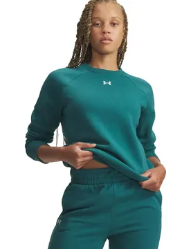 Rival Fleece Crew Damen Sweatshirt, grün XL