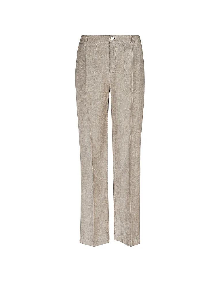 Pantaloni di lino NORA beige 34/L32 - Mac - FashionsVida