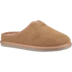 Conrad Suede Mens Tan Slippers - Size Uk 7