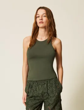 Twinset Top ajusté ras-du-cou - TWINSET - FashionsVida