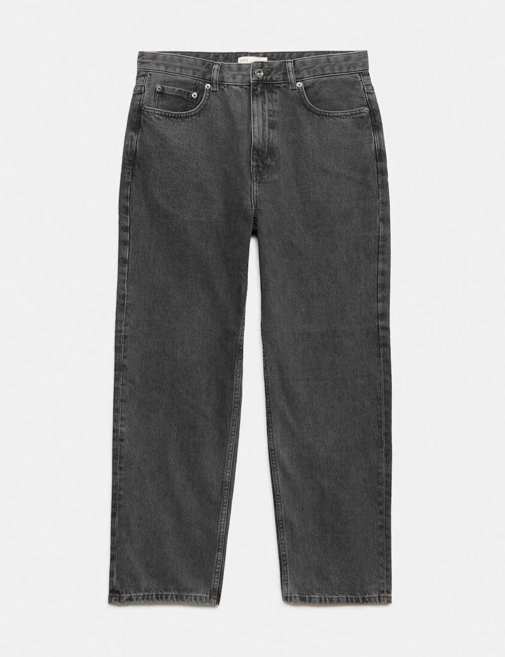 Authentic Baggy Fit Rigid Jeans Grey male - M&S - FashionsVida
