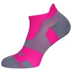 Light Cushion Mens Magneta/light Grey No Show Socks - Multicolour - Size Medium
