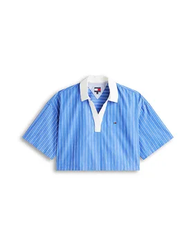 Blusenshirt blau M damen - TOMMY JEANS - FashionsVida