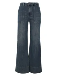 Wide Leg Worker stretch denim female