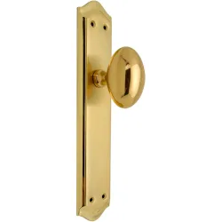 Pomo con Placa para Puertas de Paso Interior 256 x 49 x 48 mm