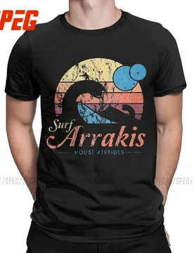 Visit Arrakis Vintage Distressed Surf Dune Sci Fi T Shirt for Men Pure Cotton Fashion Male T-Shirt O Neck Tee Shirt Short Sleeve - Aliexpress - FashionsVida