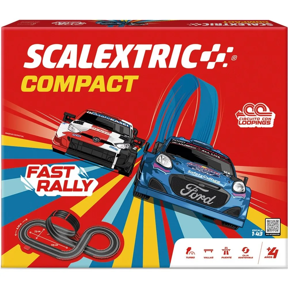 Pistas de carreras eléctrica Compact Fast Rally - Scalextric - FashionsVida