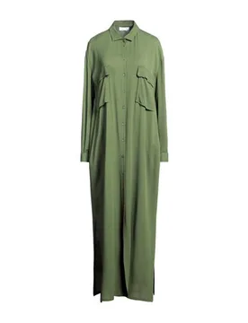 Maxi-Kleid Damen Militärgrün 32,34,36 Damen - Fabiana Filippi - FashionsVida