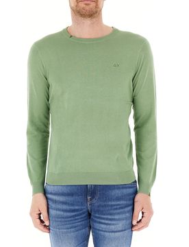 SUN68 Maglia in cotone VERDE 3XL