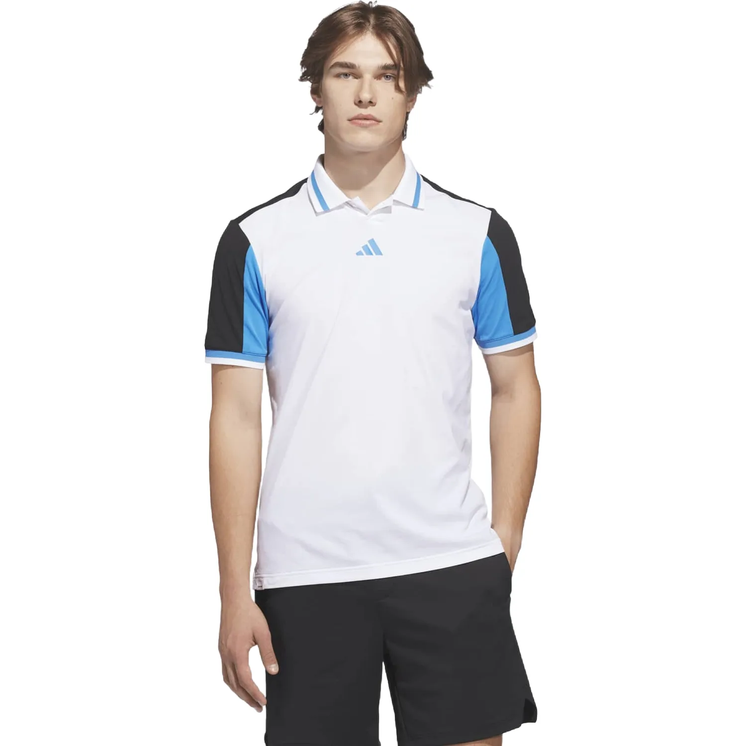 Polo Beyond Vent Twist, weiss/schwarz/blau m - Adidas - FashionsVida