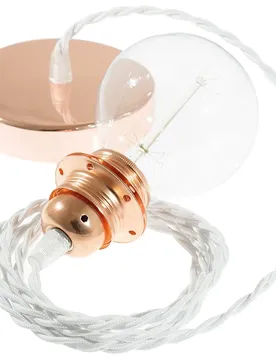 Cables Lampe Suspendue Pendel Pour Abat-jour Tm01 Diy 50 Cm White / Copper One Size