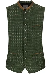 Trachtenweste Renzo (moos, Gr. 58) von Classics für Herren, Oberteile, 85% Polyester, 15% Viskose