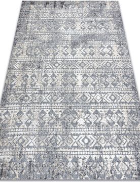 Teppiche Teppich Strukturell Sole D3732 Aztekisch, Diamante 80x150 Cm 80x150 Cm
