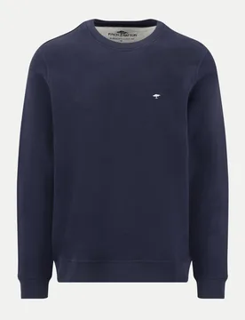 Fynch-Hatton Sweat, O-Neck Blau L - Fynch-Hatton - FashionsVida