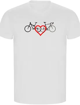 Maglietta A Maniche Corte Love Eco White