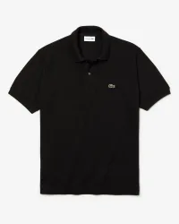 Polo nera classic fit L.12.12 in petit piqué