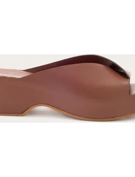 Sandalias de piel con plataforma - Del Carlo - FashionsVida