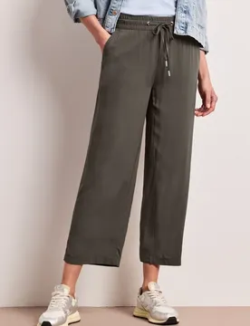 Wide Leg Hose female Braun