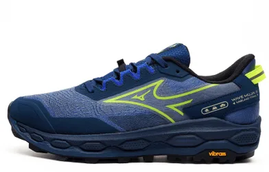 Wave Mujin 11 Vibram Mens Trail Running Shoes - Blue - Size Uk 12