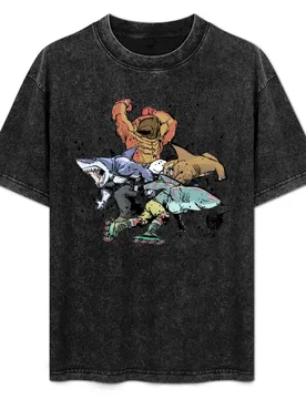 Sharks Fighters!! T-Shirt Christmas Theme Tee Top - Aliexpress - FashionsVida