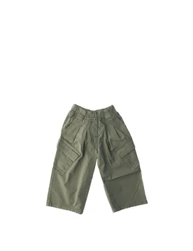 Pantalone in cargo VERDE OLIVA 8A - iDO - FashionsVida