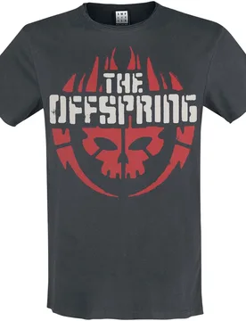 T-Shirt - Amplified Collection - Skull Logo - S bis 3XL - für Männer - Größe 3XL - charcoal - Lizenziertes Merchandise! - Männer - male - The Offspring - FashionsVida