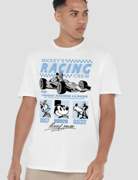Torque Racing League T-Shirt, White - White - Size: S - Disney - FashionsVida