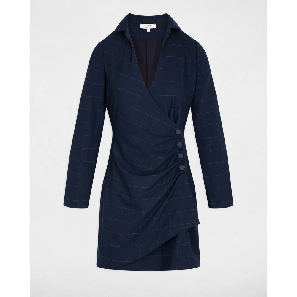 Morgan - Vestido corto cruzado - Morgan - FashionsVida