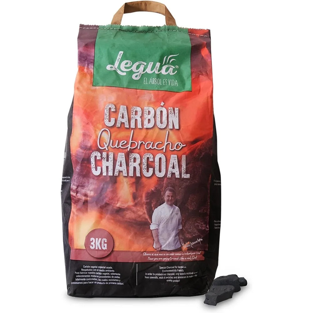 Carbón Quebracho 3 Kg Alta durabilidad - Legüa - FashionsVida