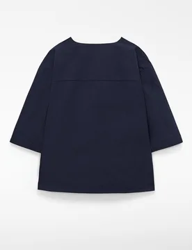 Top de mujer en algodón con delantero cruzado - Adolfo Dominguez - FashionsVida